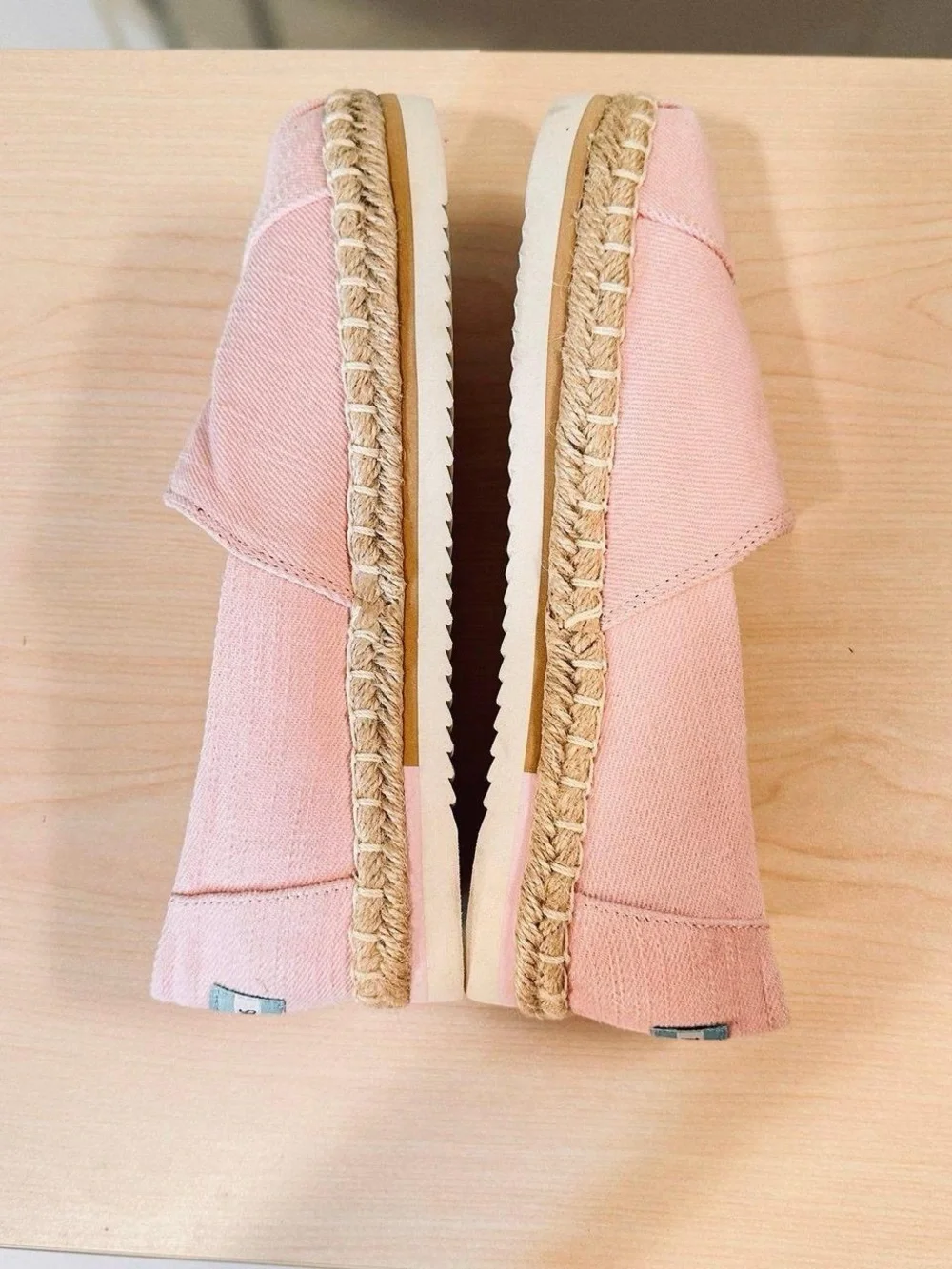 Toms Twill Espadrille Flats Size 7.5